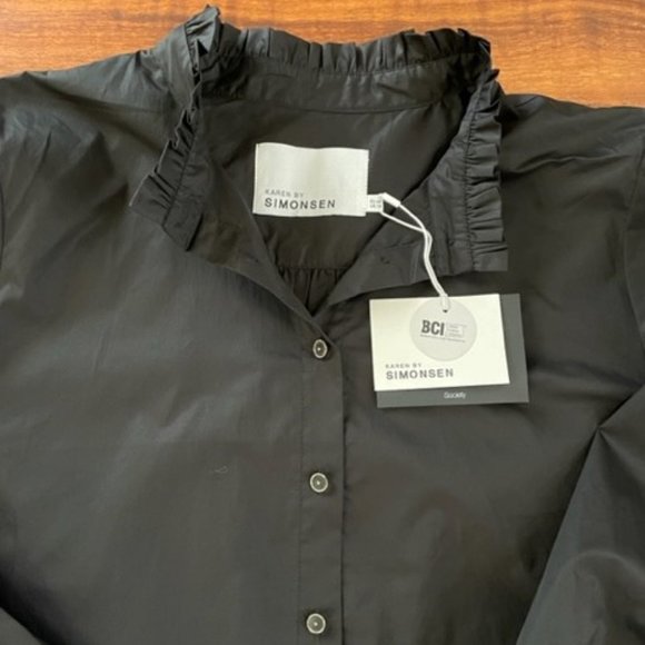 Karen by Simonsen Mojo KB ruffled collar blouse - Picture 6 of 9